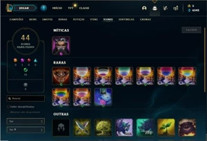 Conta prata 3 com 33 Champs e 9 Skins + 2 Fragmentos - League of Legends LOL