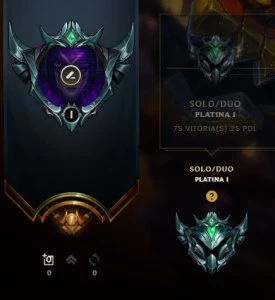 Conta plat 1 31 champs / 3 skins / 64% winrate - League of Legends LOL