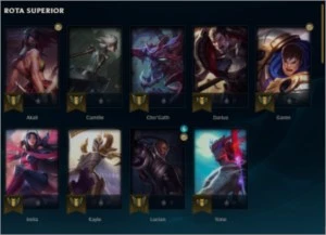 Conta plat 1 31 champs / 3 skins / 64% winrate - League of Legends LOL