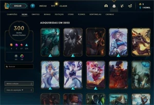 CONTA LOL DIAMANTE4 - 300 SKINS (riven campeonato) -sem md10 - League of Legends