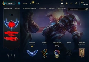 CONTA LOL DIAMANTE4 - 300 SKINS (riven campeonato) -sem md10 - League of Legends