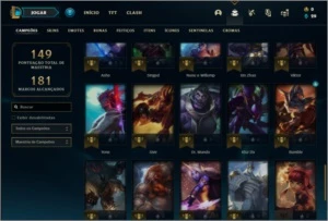 Conta platina 4 com 17 skins e 52 champs - League of Legends LOL