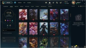 CONTA LOL NVL 259 GOLD4 116 SKINS - League of Legends