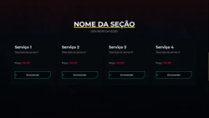 Site De Loja Com Temática Cyberpunk (Landing Page) - Serviços Digitais