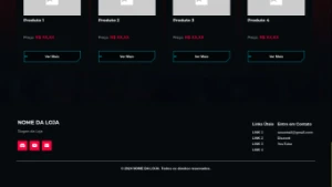 Site De Loja Com Temática Cyberpunk (Landing Page) - Digital Services