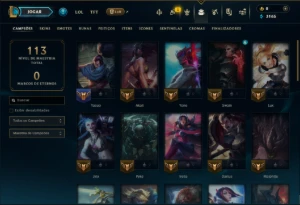 Bronze 2 com 45 Champs e 4 Skins - League of Legends LOL