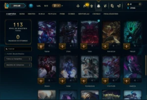 Bronze 2 com 45 Champs e 4 Skins - League of Legends LOL