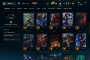Bronze 2 com 45 Champs e 4 Skins - League of Legends LOL