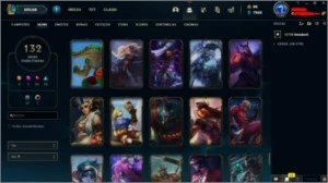 conta com 132 skins e vitoriosas desde a s3 - League of Legends LOL