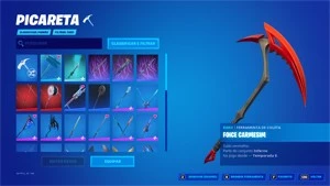 Conta Fortnite passe nível 100, skins do cap 1 temp 1 e 2