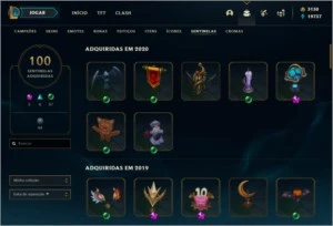 Conta de lol 1032 skins, Diamante 1 - League of Legends