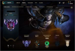 Conta de lol 1032 skins, Diamante 1 - League of Legends