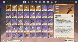 Shogun, Ayato com arma assinatura, Aqua simulacra e etc - Genshin Impact