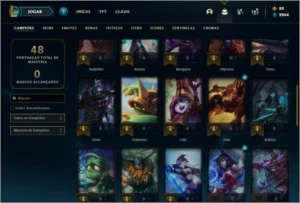 Conta unranked com Riven Campeonato 2012 e Rammus Rei - League of Legends LOL