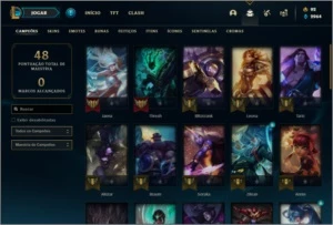 Conta unranked com Riven Campeonato 2012 e Rammus Rei - League of Legends LOL
