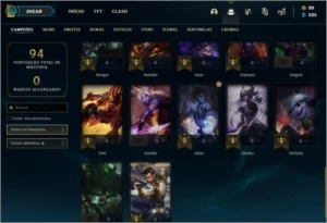 Conta LoL / Diamante 3 (37 Campeões) (8 Skins) - League of Legends