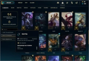 Conta LoL / Diamante 3 (37 Campeões) (8 Skins) - League of Legends
