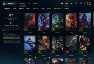 Conta LoL / Diamante 3 (37 Campeões) (8 Skins) - League of Legends