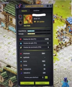 Cra LVL 197 COM SET COMPLETO SORTE - CROCA - Dofus
