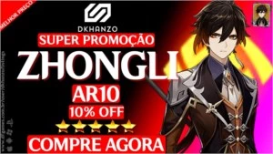 Genshin Impact conta zhongli+mona  AR10 Servidor: america