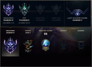 Conta Diamante IV - League of Legends LOL
