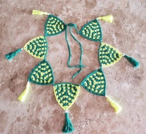 Varal de Bandeirinhas Decorativo - Artesanato e Personalizados