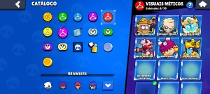 Conta de brawl stars com 76 brawlers, 23K de troféu e skins
