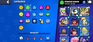 Conta de brawl stars com 76 brawlers, 23K de troféu e skins
