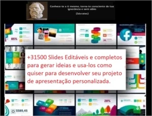 +31.500 Slides Editáveis + Mockups (power Point) - Artes e Templates Artes Canva
