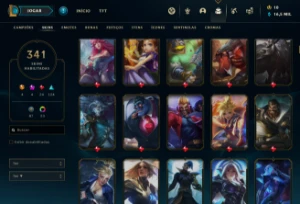 Conta Riot Games: LOL (344 Skins) / Valorant (Varias Skins) - League of Legends