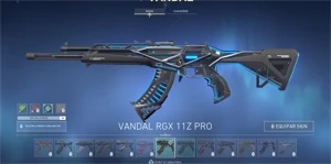 CONTA VALORANT COM FACA BUTTERFLY RGX E VANDAL RGX