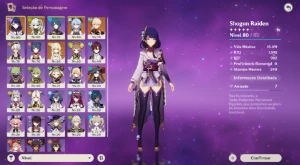 Nahida + Raiden + Kazuha + Ganyu + Mona + Túmulo do Lobo. - Genshin Impact