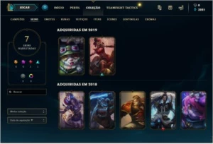Conta League Of Legends Platina 1 LOL