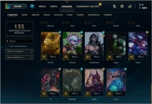 Conta League Of Legends Platina 1 LOL