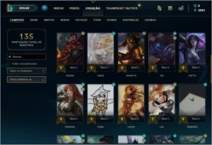 Conta League Of Legends Platina 1 LOL