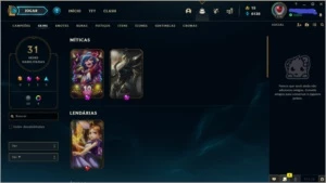 CONTA PLATINA BOM MMR COM SKIN MÍTICA-HECARIM LANCEIRO ZERO - League of Legends LOL
