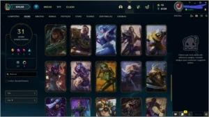 CONTA PLATINA BOM MMR COM SKIN MÍTICA-HECARIM LANCEIRO ZERO - League of Legends LOL