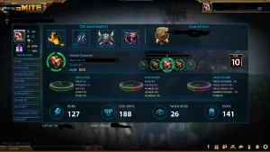 Conta de smite com itens limitados do beta