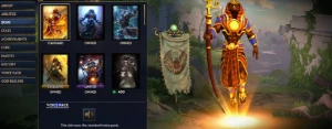 Conta de smite com itens limitados do beta