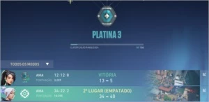 Conta Platina 3. Ganhando muito ponto - Valorant