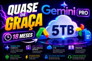 Google AI Pro- 18 Meses + 5TB Drive 30 dias de Garantia - Outros