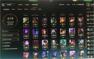 CONTA LOL: Elo PLATINA 4 , 191 SKINS , 180 MIL RPS GASTOS - League of Legends