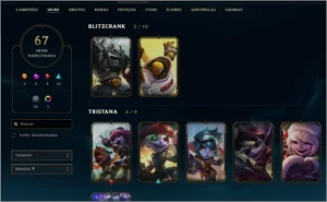conta do lol todos campeões 67 skins - League of Legends