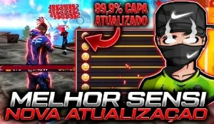 Free Fire Sensibilidade Mobile igual Regedit/Emulador ATT
