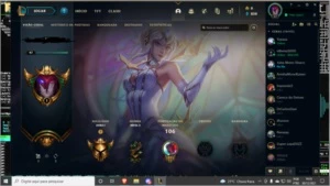 Conta ouro 1 60% winrate com skin ultimate - League of Legends LOL