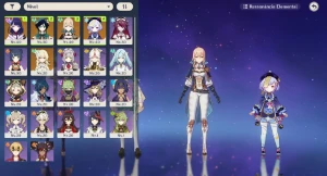 AR28-Raiden + Venti com BIS +Jean+Qiqi +Shinobu C5+ 9 tiros - Genshin Impact