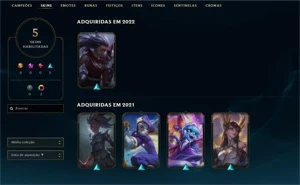 CONTA LEAGUE OF LEGENDS PLATINA BARATA LOL