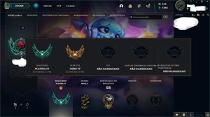 CONTA LEAGUE OF LEGENDS PLATINA BARATA LOL