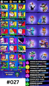 Conta de Brawls Star -#02 📅2024 🟣6 - Brawl Stars