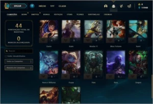 Conta DIAMANTE 4 BARATA com 37 champs e 4 skins - League of Legends LOL